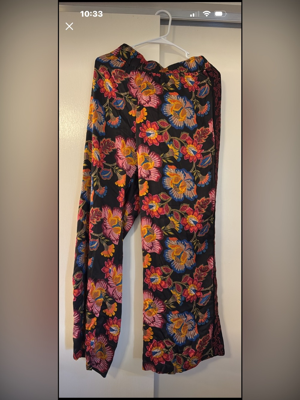 Johnny was workshop silk wide leg pant